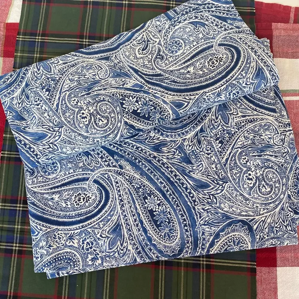 Unknown blue paisley